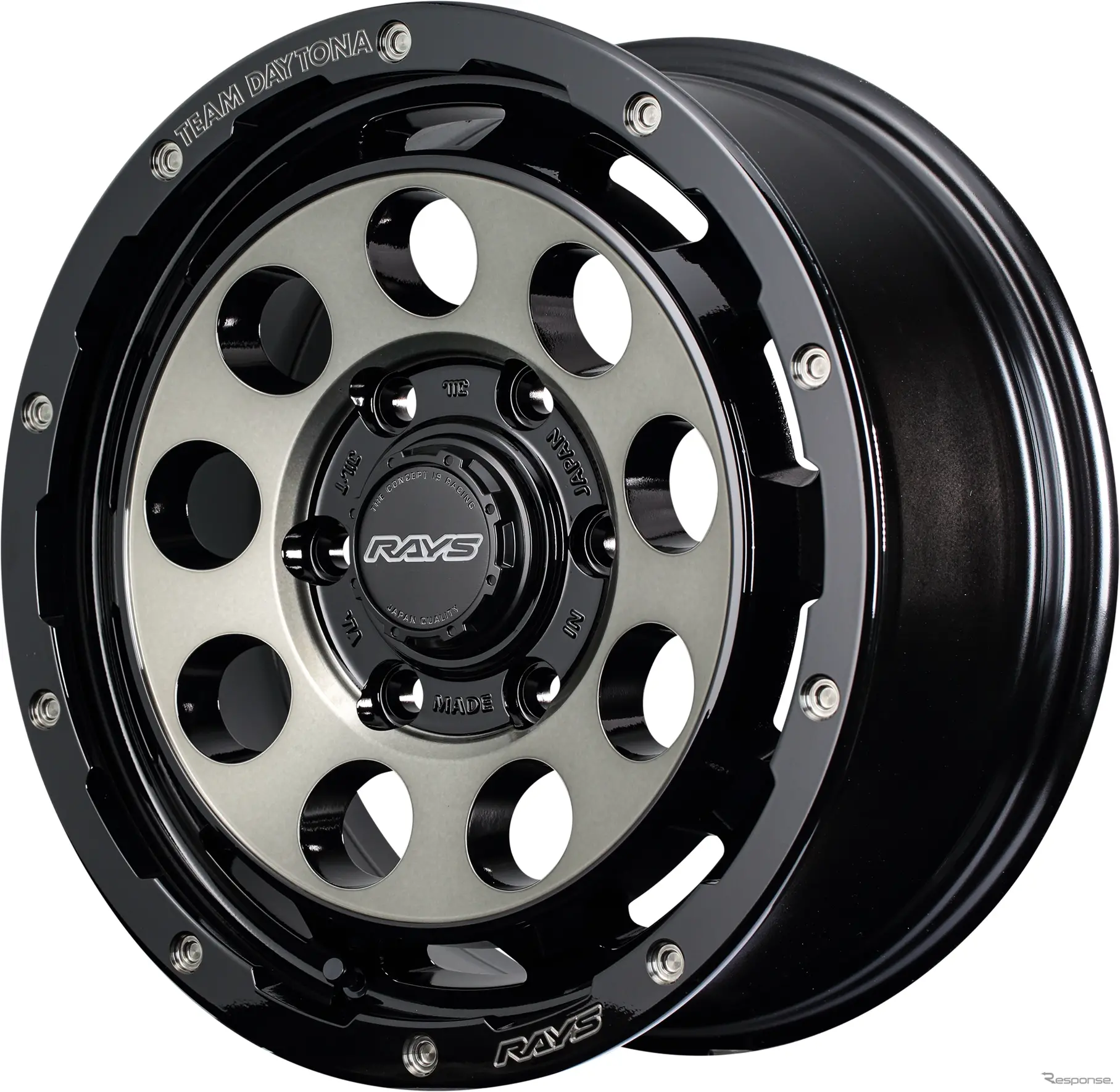 RAYS チームデイトナ D9 ブラック/ディスククリアスモーク