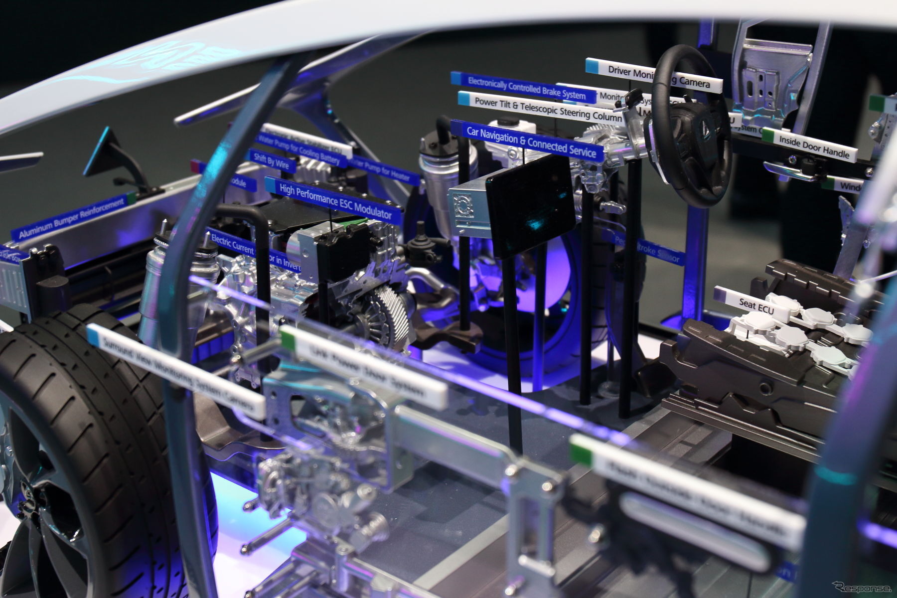 「A'sガレージ」をコンセプトにブースを展開したアイシン（ジャパンモビリティショー2025）