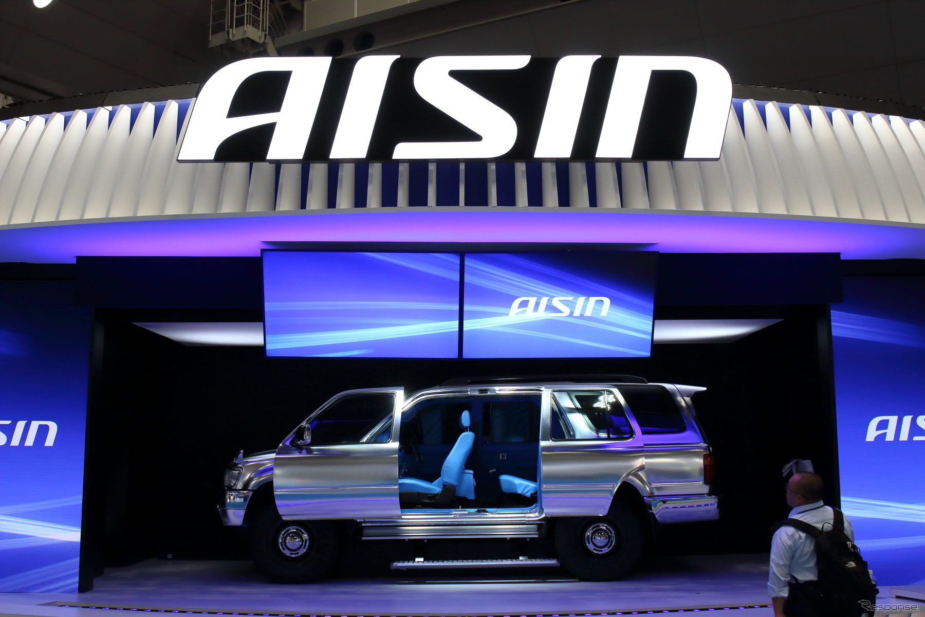 「A'sガレージ」をコンセプトにブースを展開したアイシン（ジャパンモビリティショー2025）