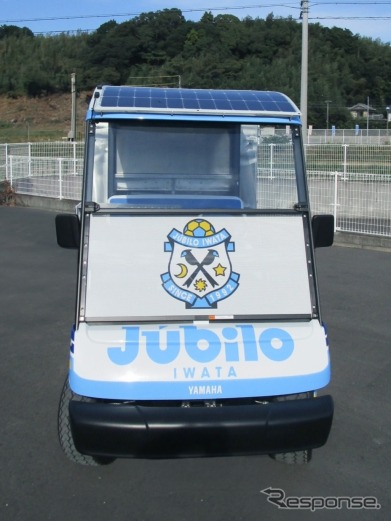 ジュビロ磐田に納入したデータアナリストサポートゴルフカー