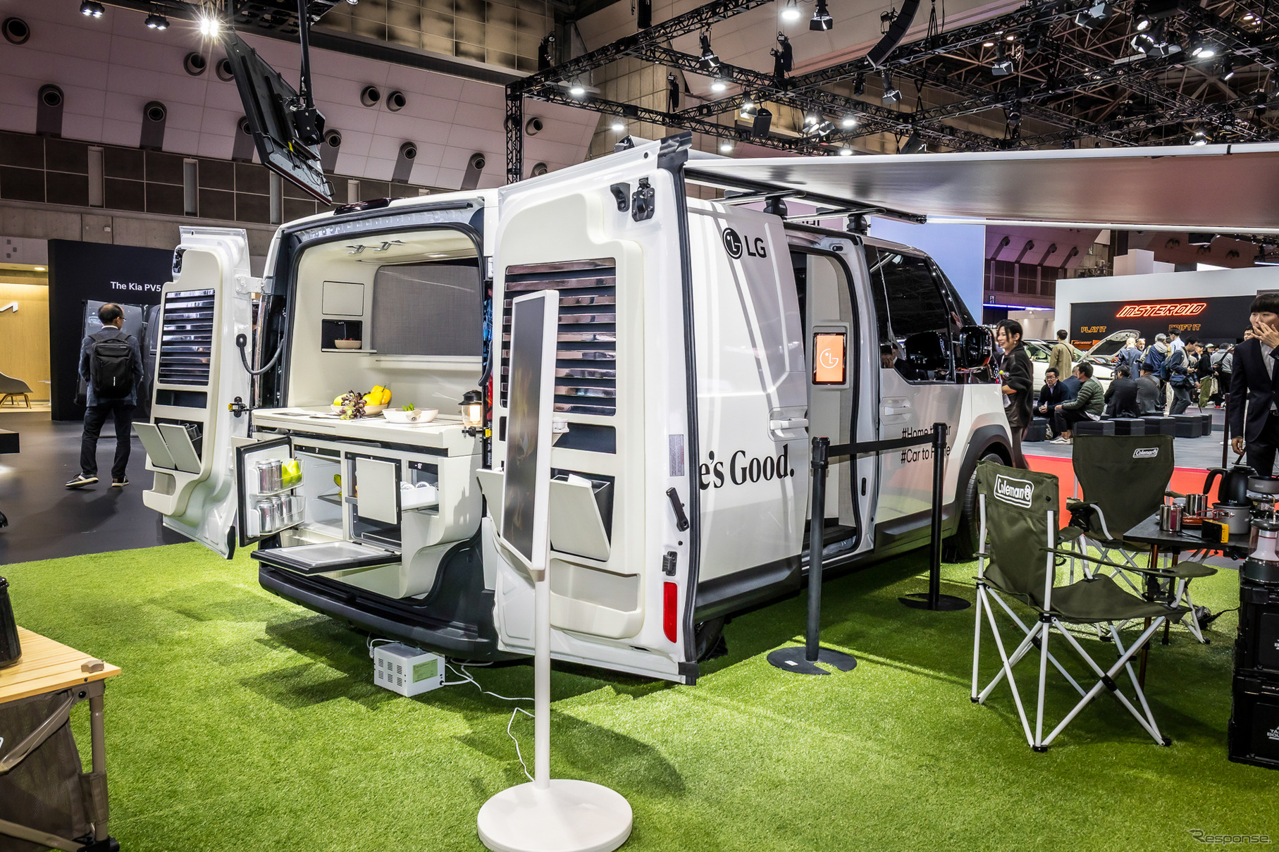 キア PV5パッセンジャーのキャンピングカー仕様（ジャパンモビリティショー2025）