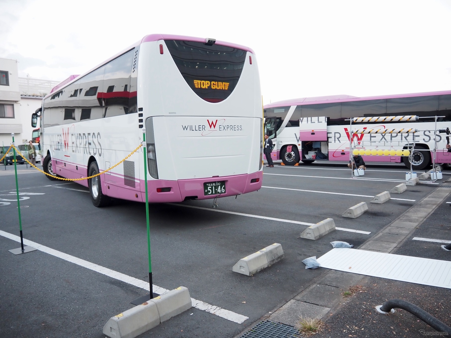 WILLER トップガンコンテスト2025 予選、バック駐車。レーザーで位置を測定する