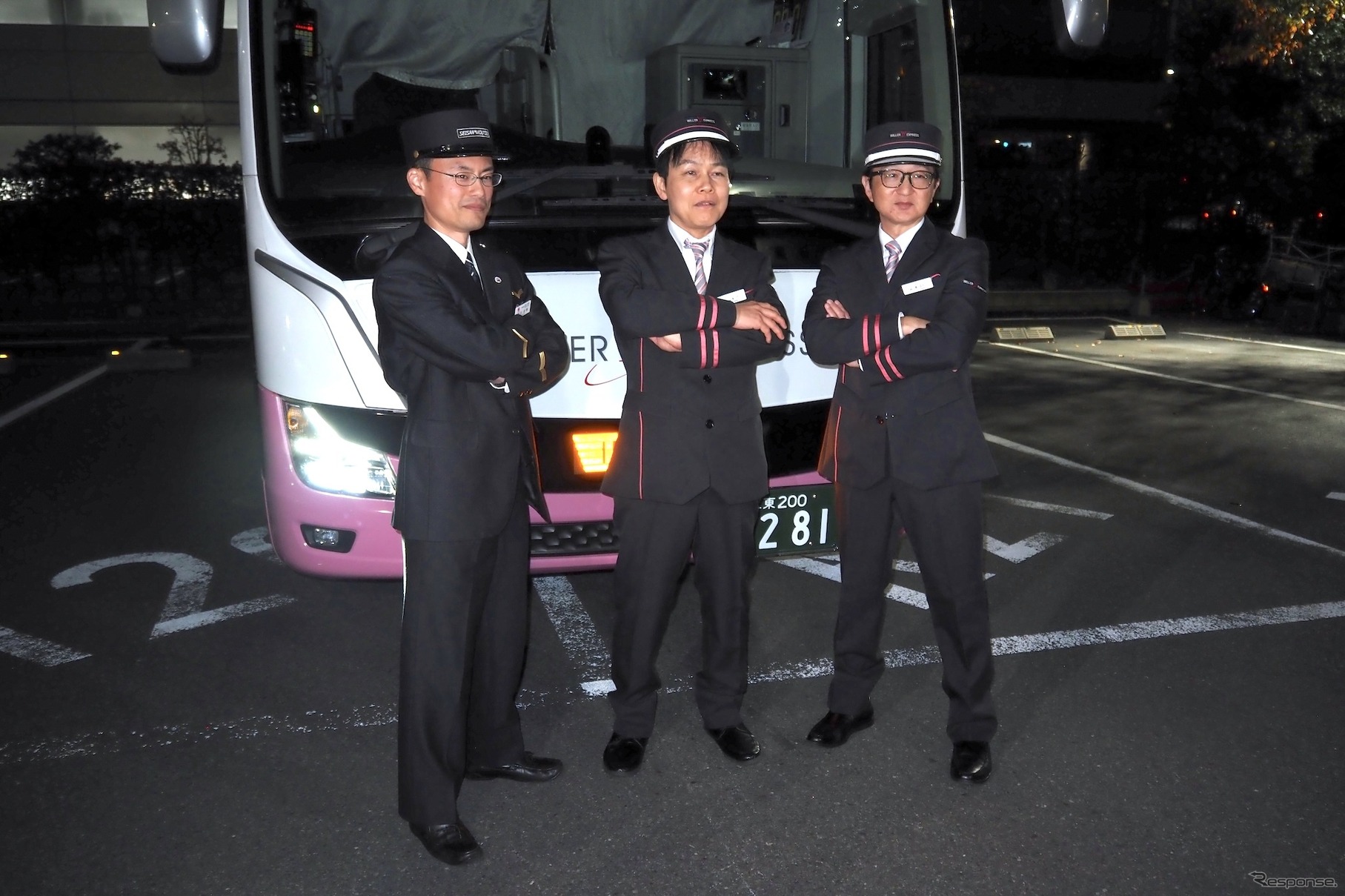 WILLER トップガンコンテスト2025 予選通過。向かって左から原田さん、山本さん、要さん