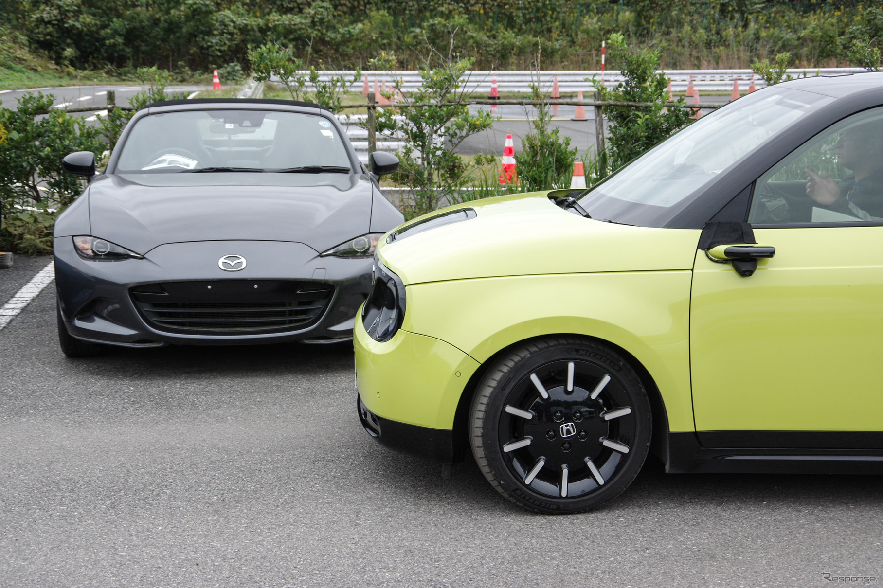 駐車ポイントを見つけると「切り返しポイントを表示しました」とアナウンス