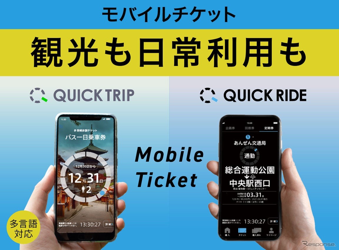 QUICK TRIP、QUICK RIDE のイメージ