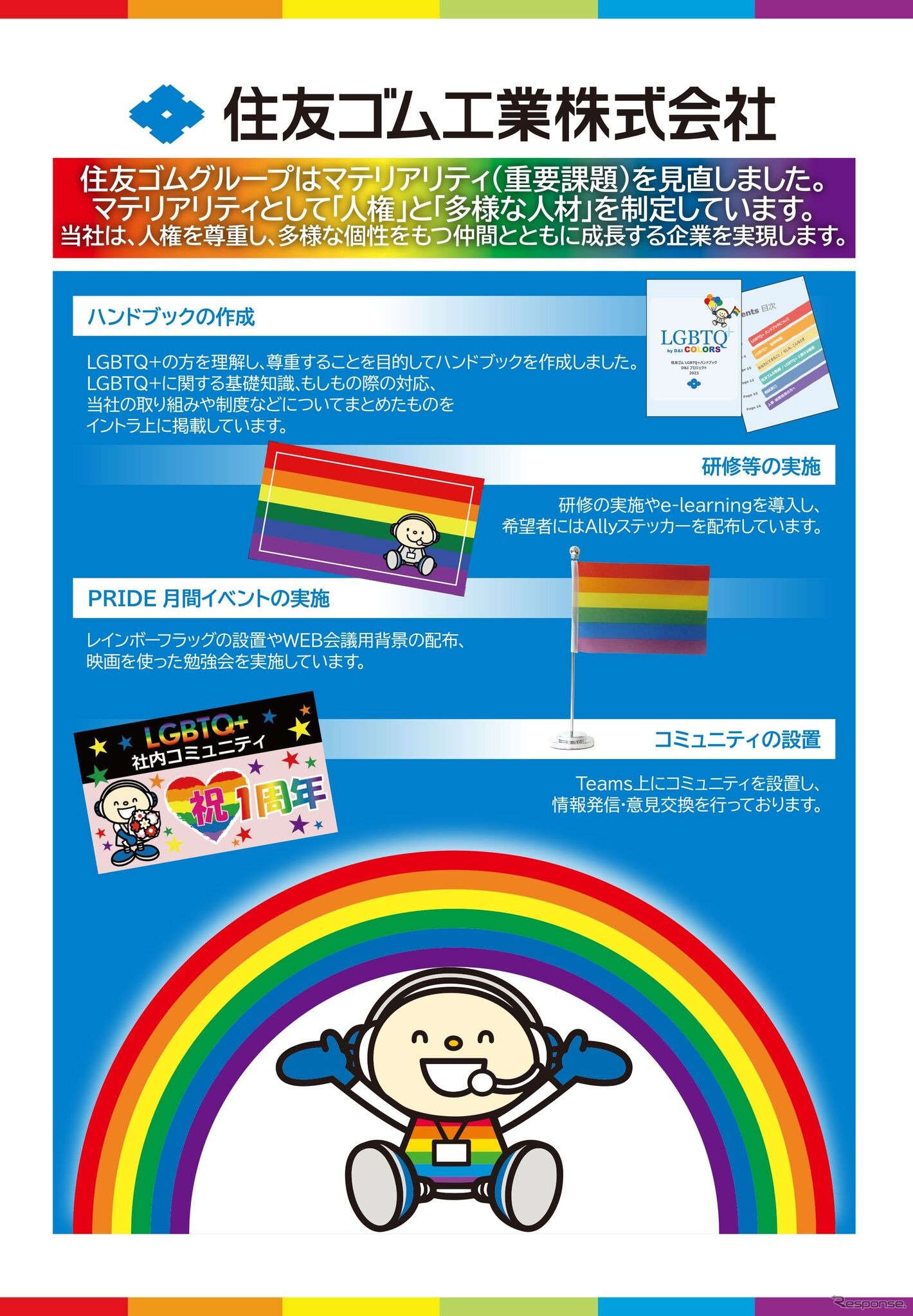 社外イベントで取り組み紹介パネルを設置