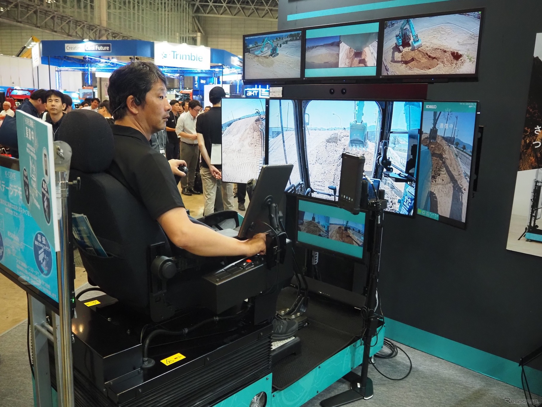コベルコ（CSPI-EXPO 2025）：遠隔操作技術のシミュレーション体験