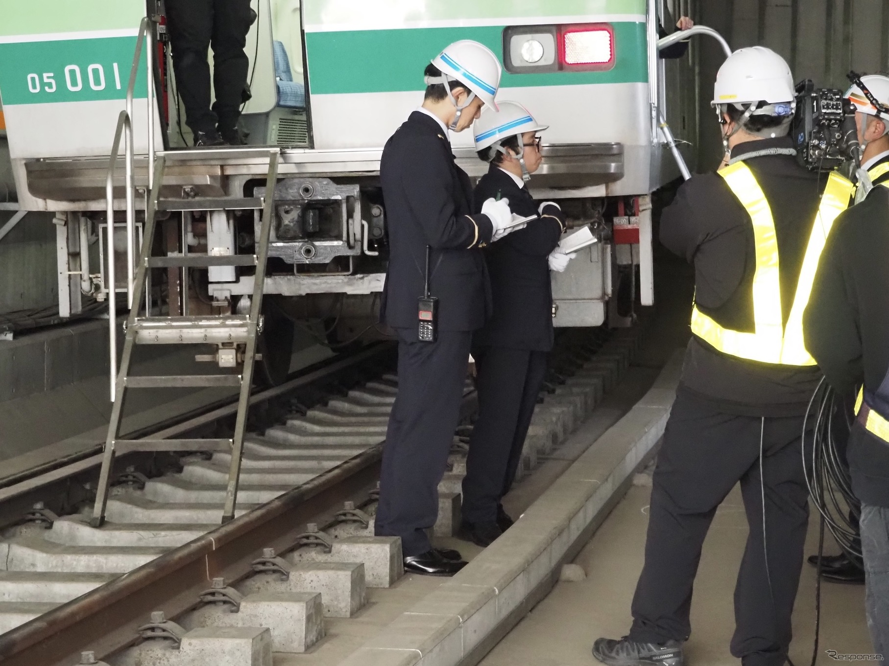 東京メトロ「異常時総合想定訓練」、「地震発生に伴う脱線による軌道・電気設備の損傷」を想定