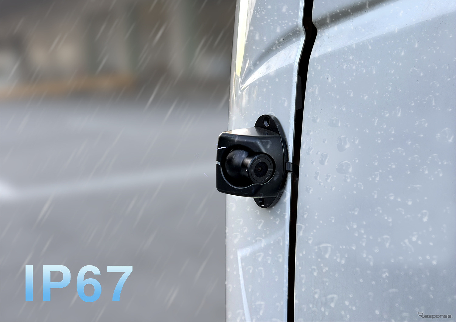 セイワのトラック向けデジタルサイドミラー「RAY30」