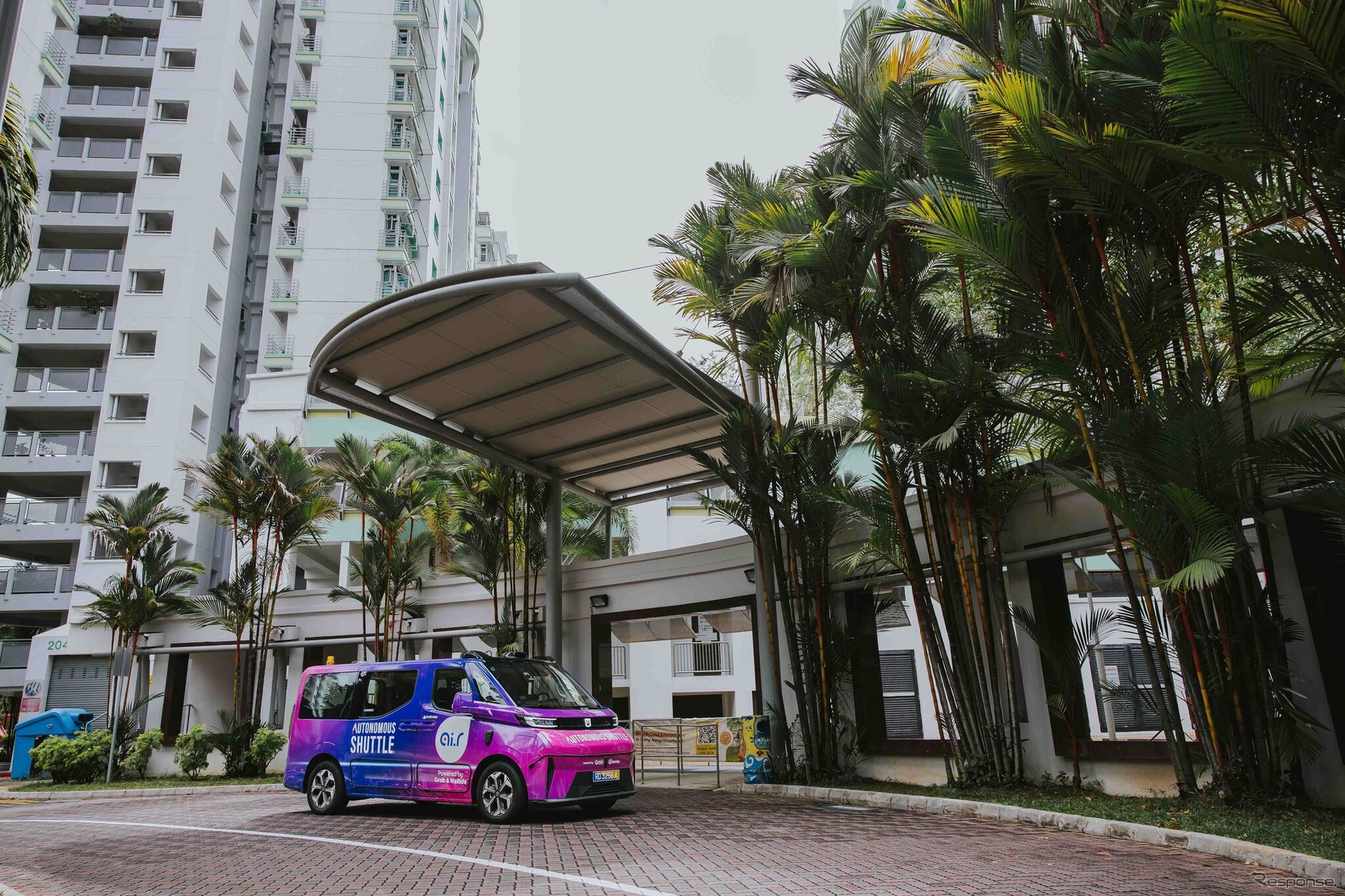 「WeRide」と「GRAB」がシンガポール初の住宅地での自動運転シャトルのテスト開始