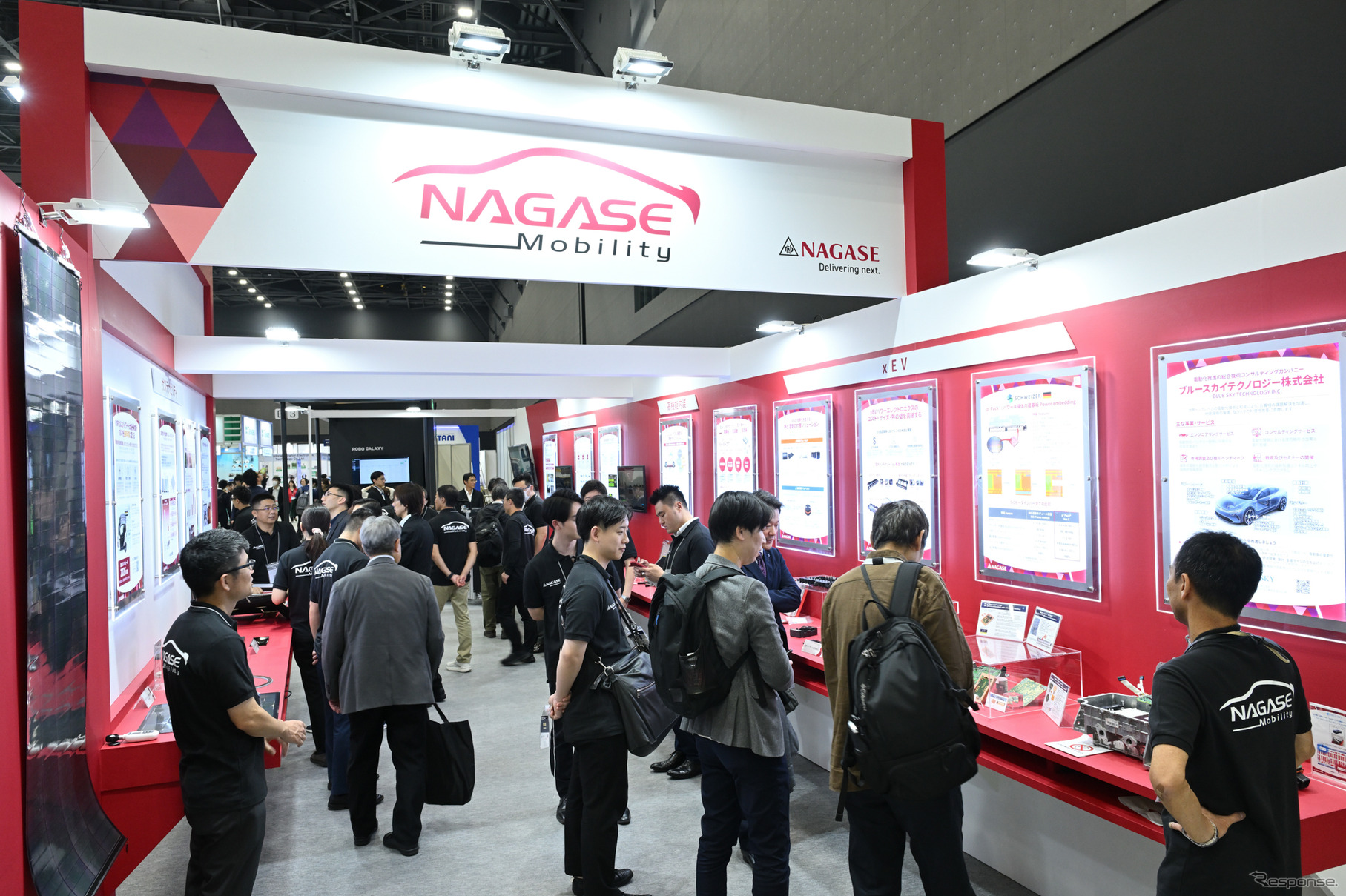 「オートモーティブワールド名古屋」に出展した長瀬産業のブース