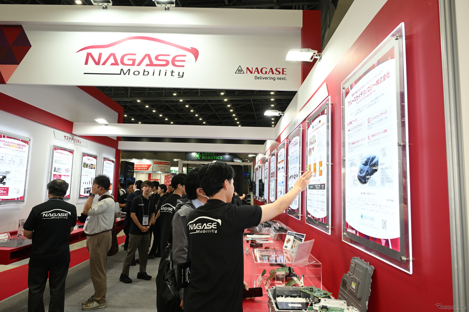 「オートモーティブワールド名古屋」に出展した長瀬産業のブース