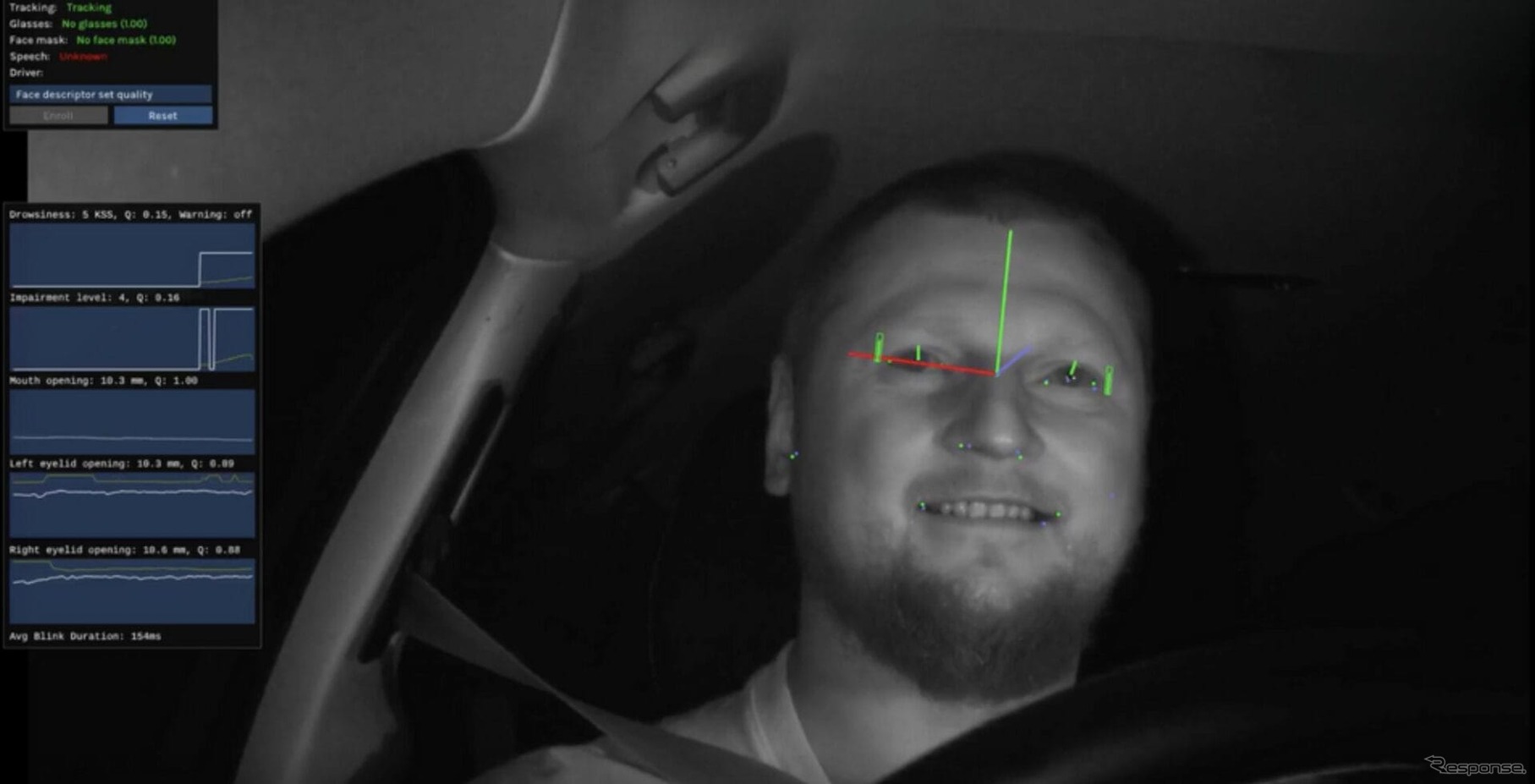 スマートアイ「酒気帯び運転検知機能」