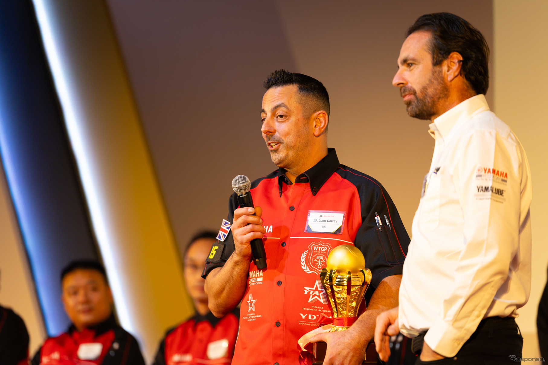 スポーツモデルクラスのチャンピオン、イギリスのリアム・コフィ選手