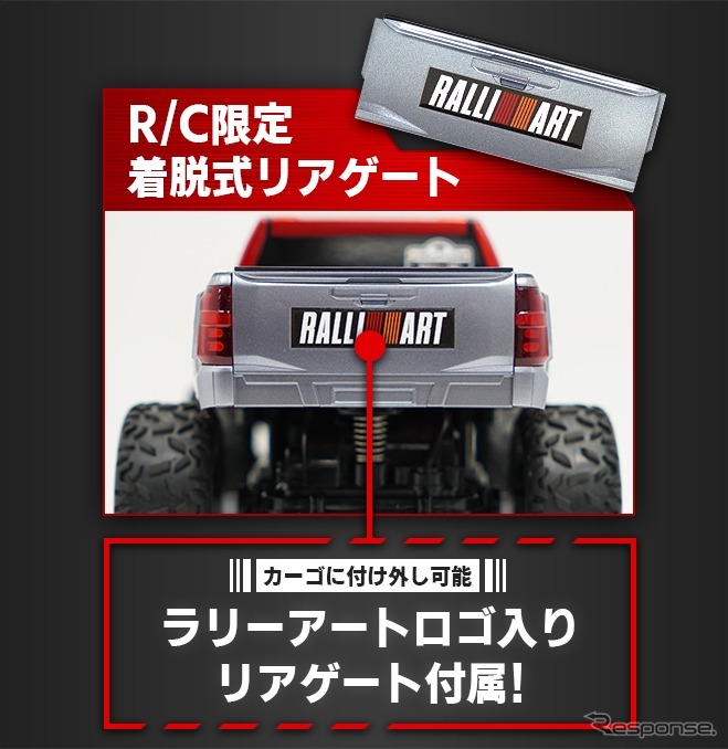 「1/20 R/C 三菱トライトンラリーカー」