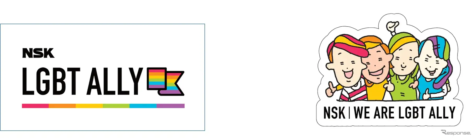 NSKオリジナルロゴ入りALLYステッカー