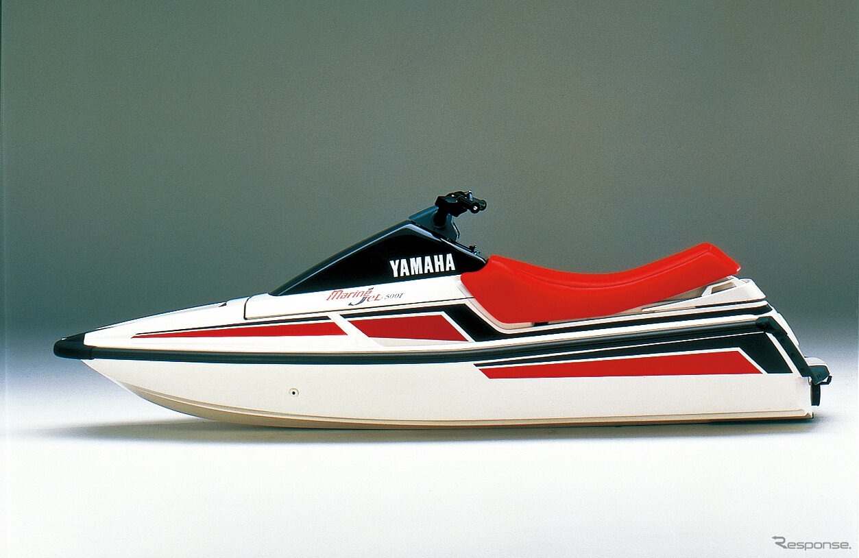 1986年に発売したヤマハ初の水上オートバイ MJ-500T