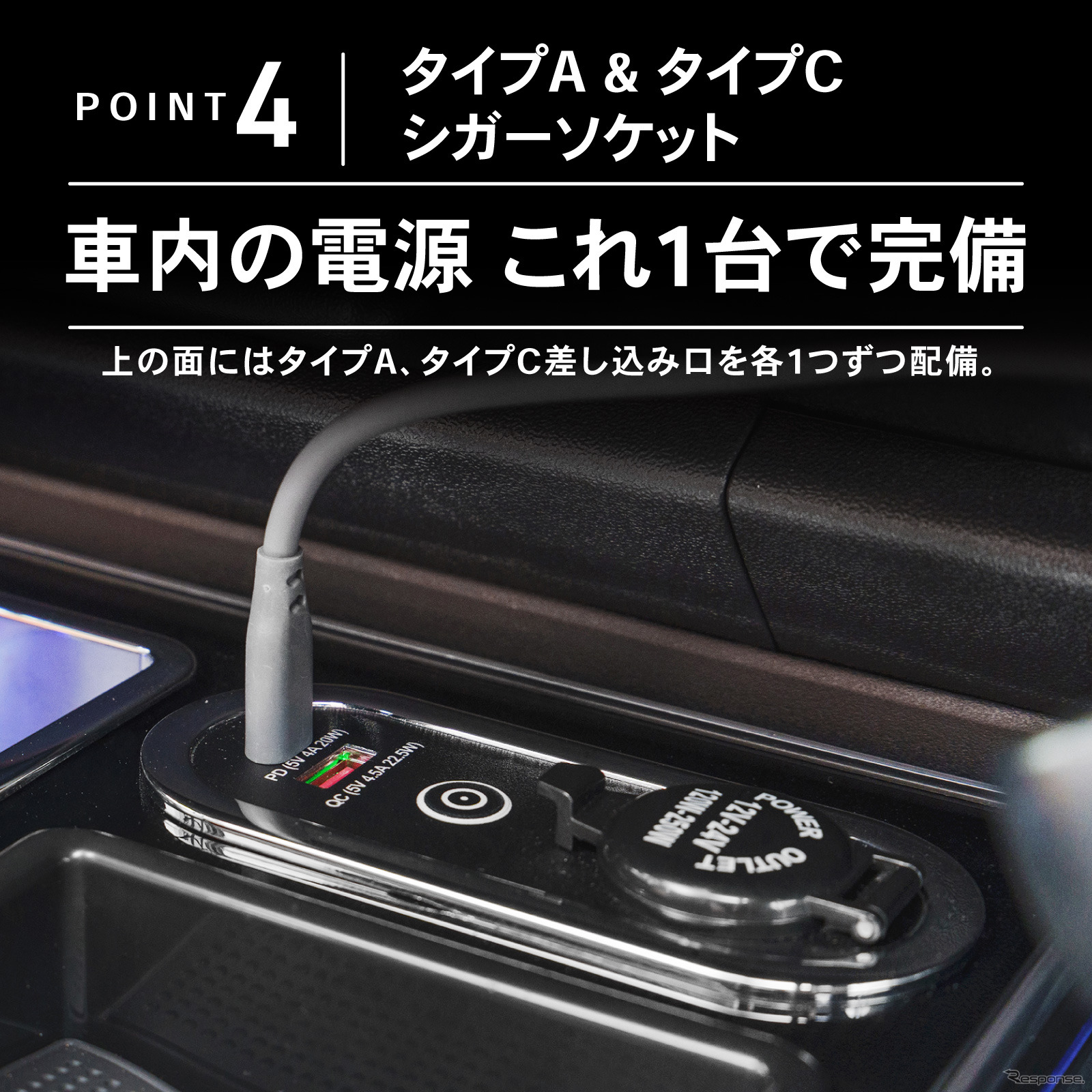 CRAFTWORKSの200系『ハイエース』専用LEDコンソールボックス