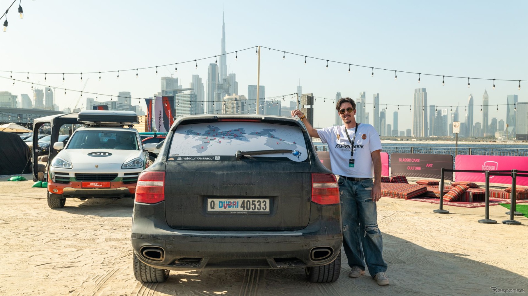 2009年型の初代ポルシェ『カイエン』とマテオ・ムサウイ氏