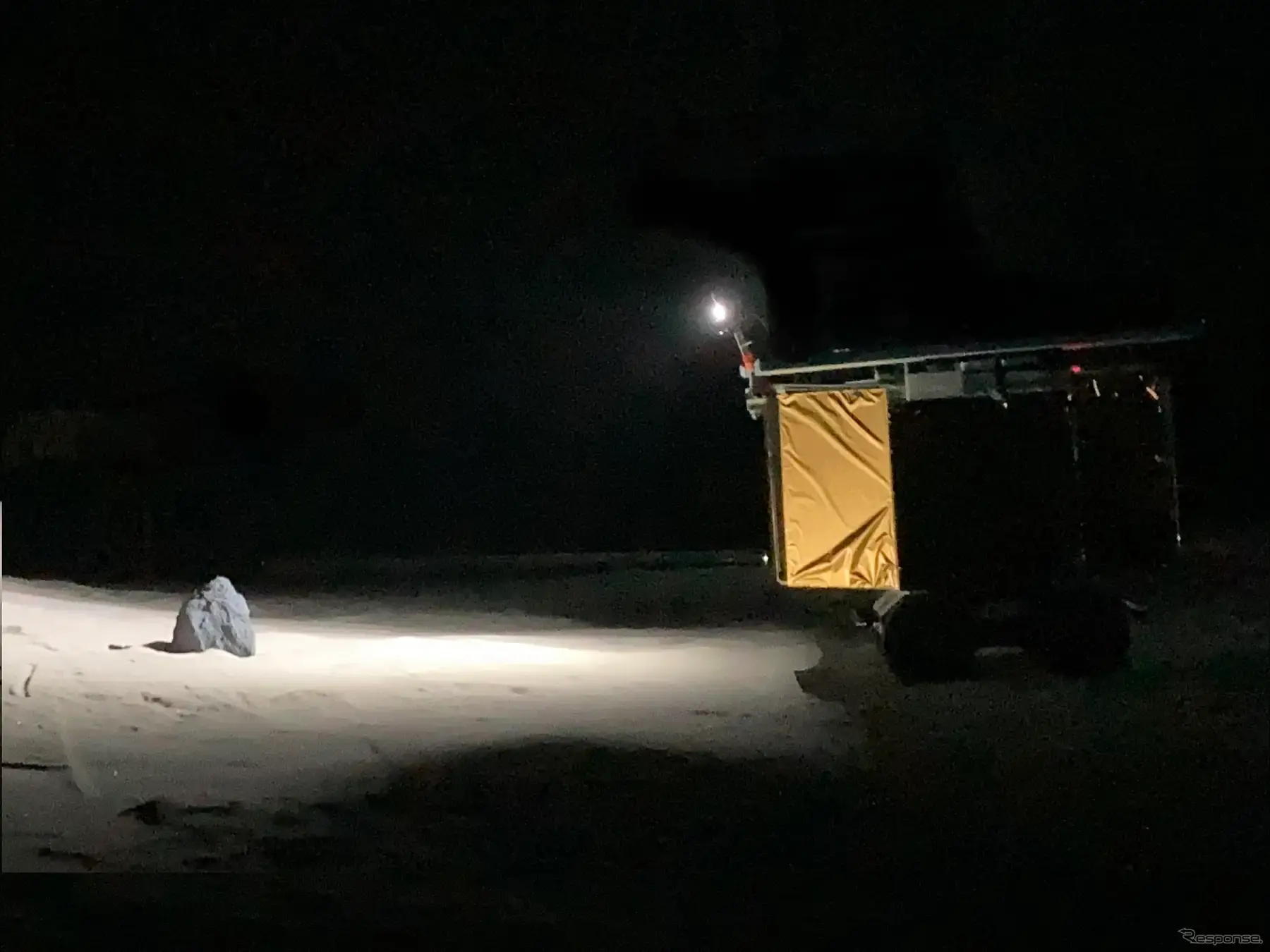 JAXA宇宙探査実験棟での実証実験の様子