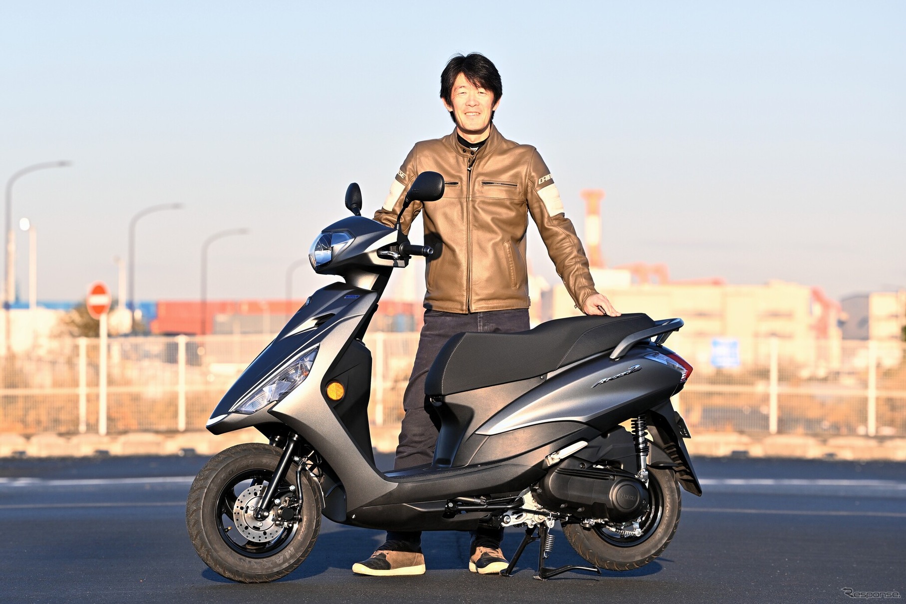 ヤマハ アクシスZと伊丹孝裕氏