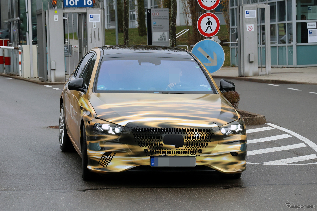 メルセデスベンツ Sクラス 改良新型のプロトタイプ