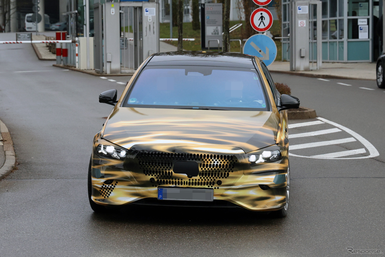 メルセデスベンツ Sクラス 改良新型のプロトタイプ