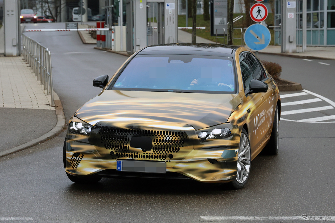 メルセデスベンツ Sクラス 改良新型のプロトタイプ