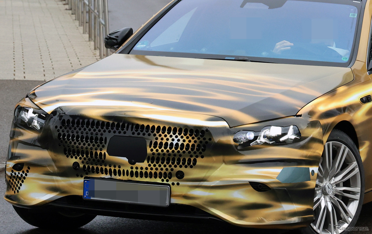 メルセデスベンツ Sクラス 改良新型のプロトタイプ