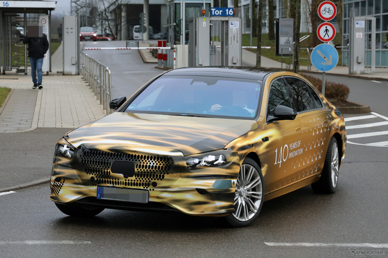 メルセデスベンツ Sクラス 改良新型のプロトタイプ