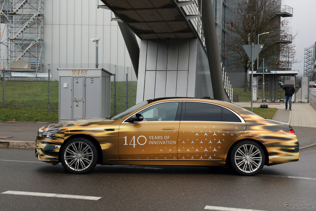 メルセデスベンツ Sクラス 改良新型のプロトタイプ