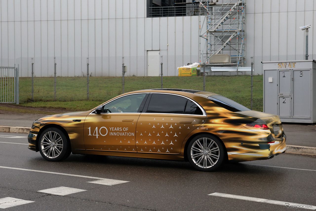 メルセデスベンツ Sクラス 改良新型のプロトタイプ