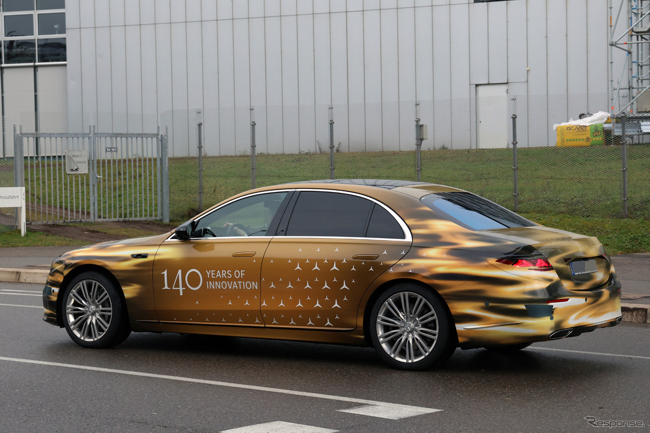 メルセデスベンツ Sクラス 改良新型のプロトタイプ