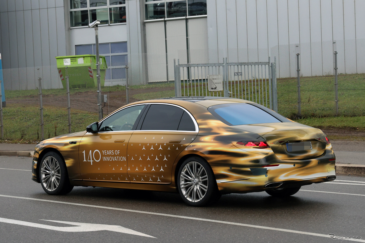 メルセデスベンツ Sクラス 改良新型のプロトタイプ