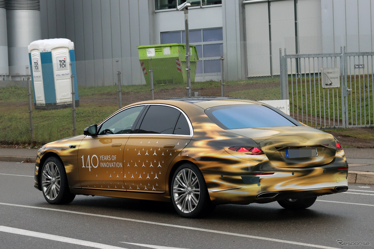 メルセデスベンツ Sクラス 改良新型のプロトタイプ