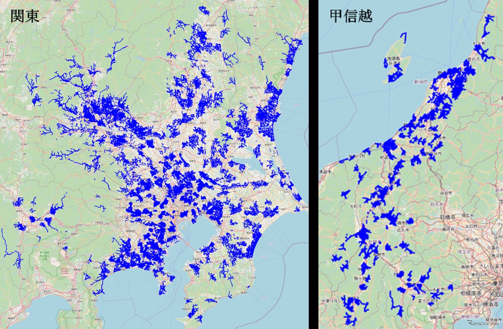 拡大カバレッジ(関東・甲信越エリア)