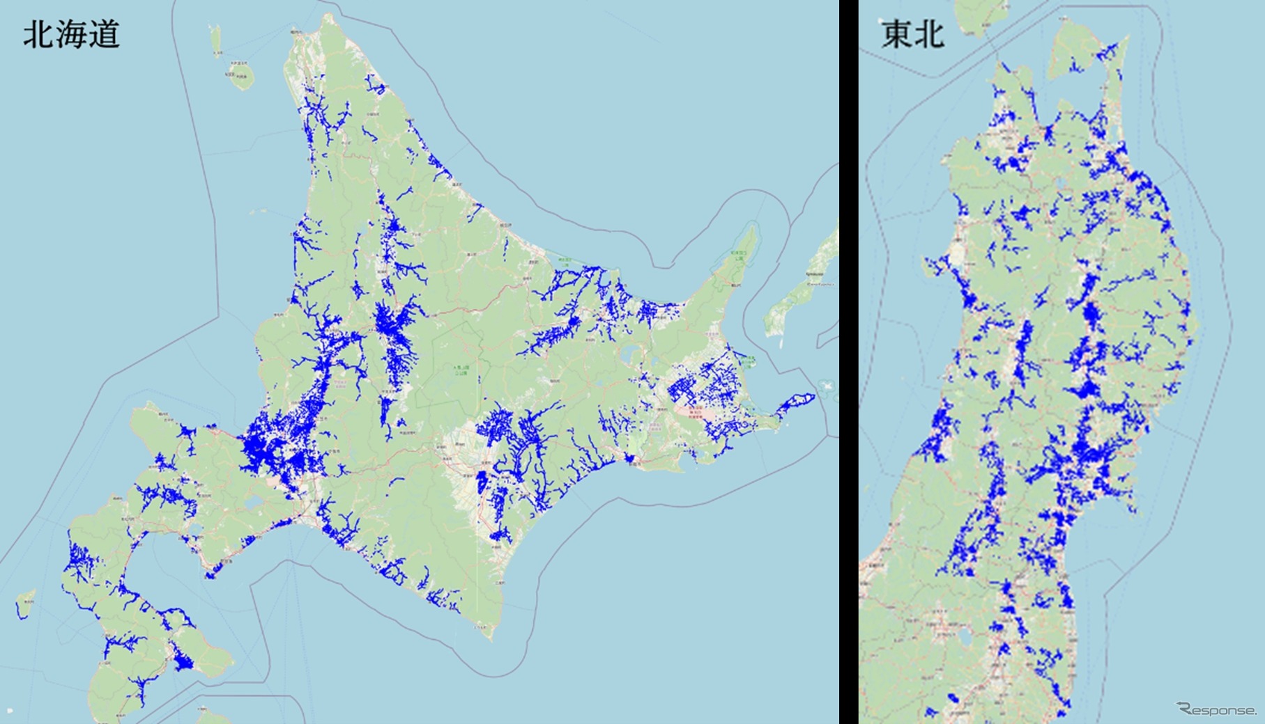 拡大カバレッジ(北海道・東北エリア)