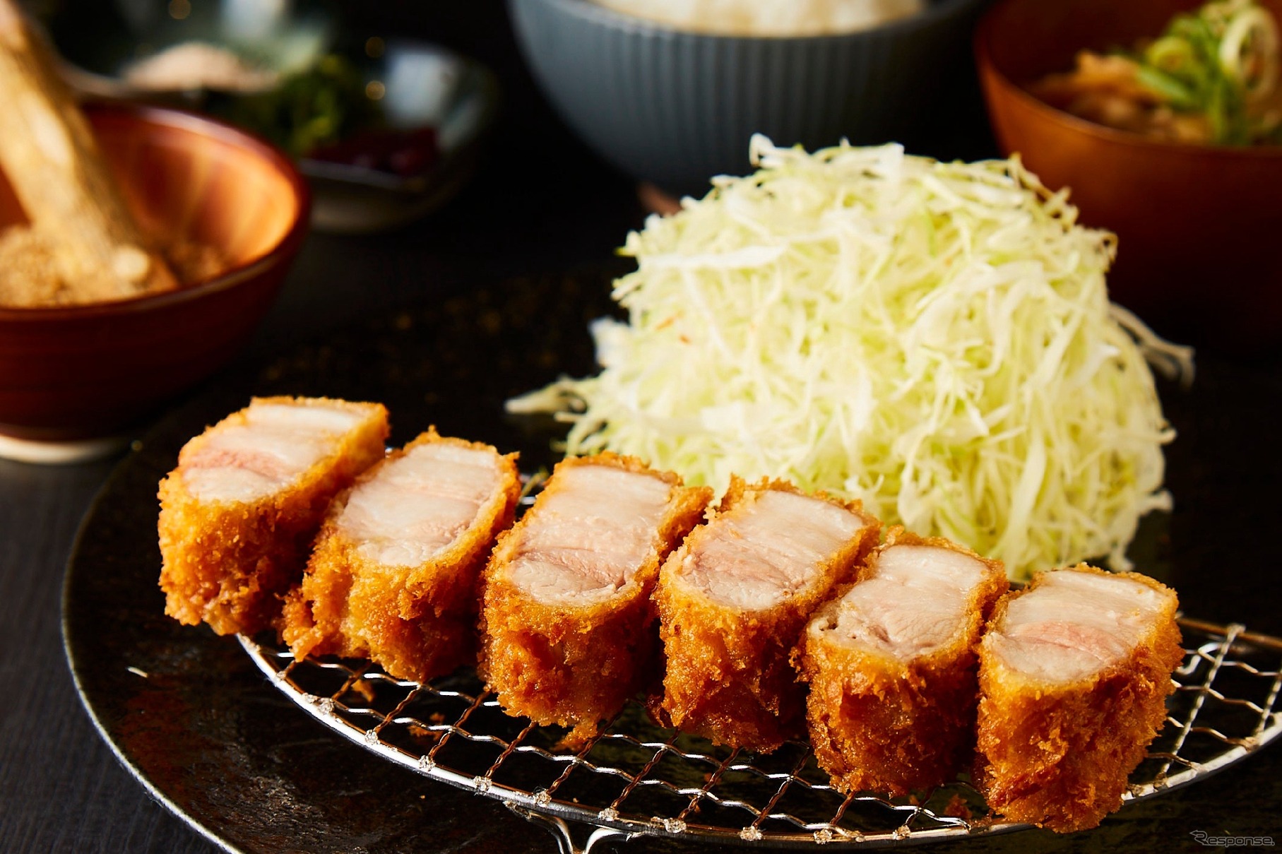 国産　豚バラかつ定食