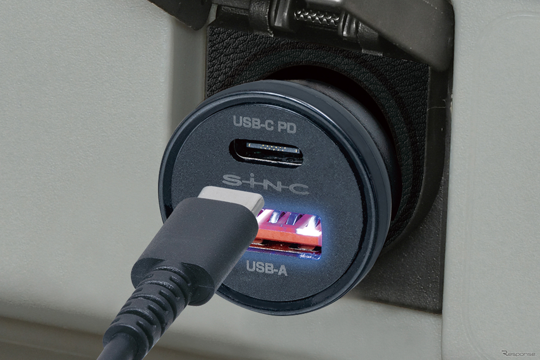 SEIWA・DC/USBパワープラグ+USBケーブル（D647）