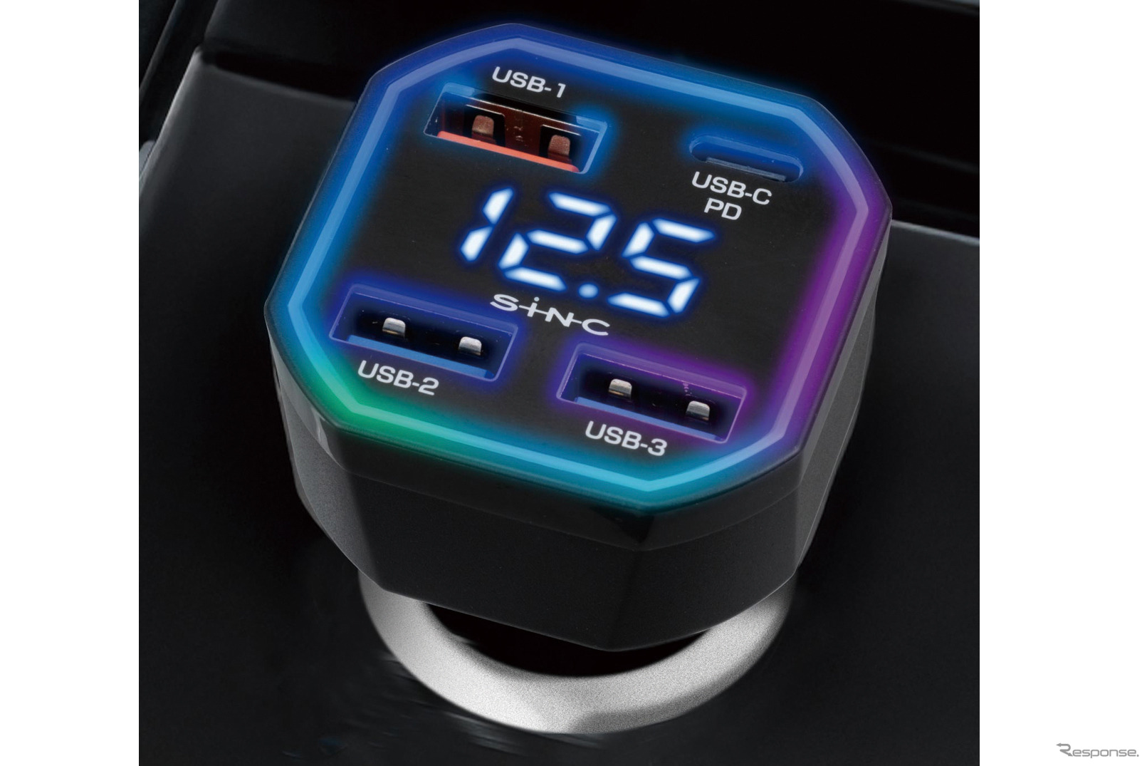 SEIWA・DC/USBレインボーパワープラグC1A3（F359）