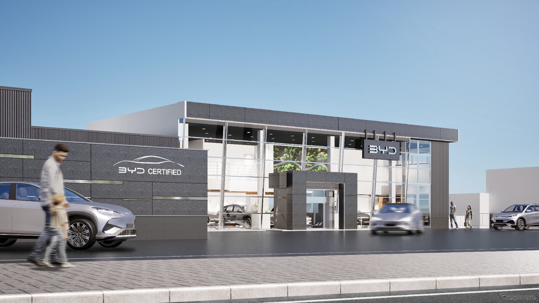 「BYD AUTO 札幌」の完成イメージ
