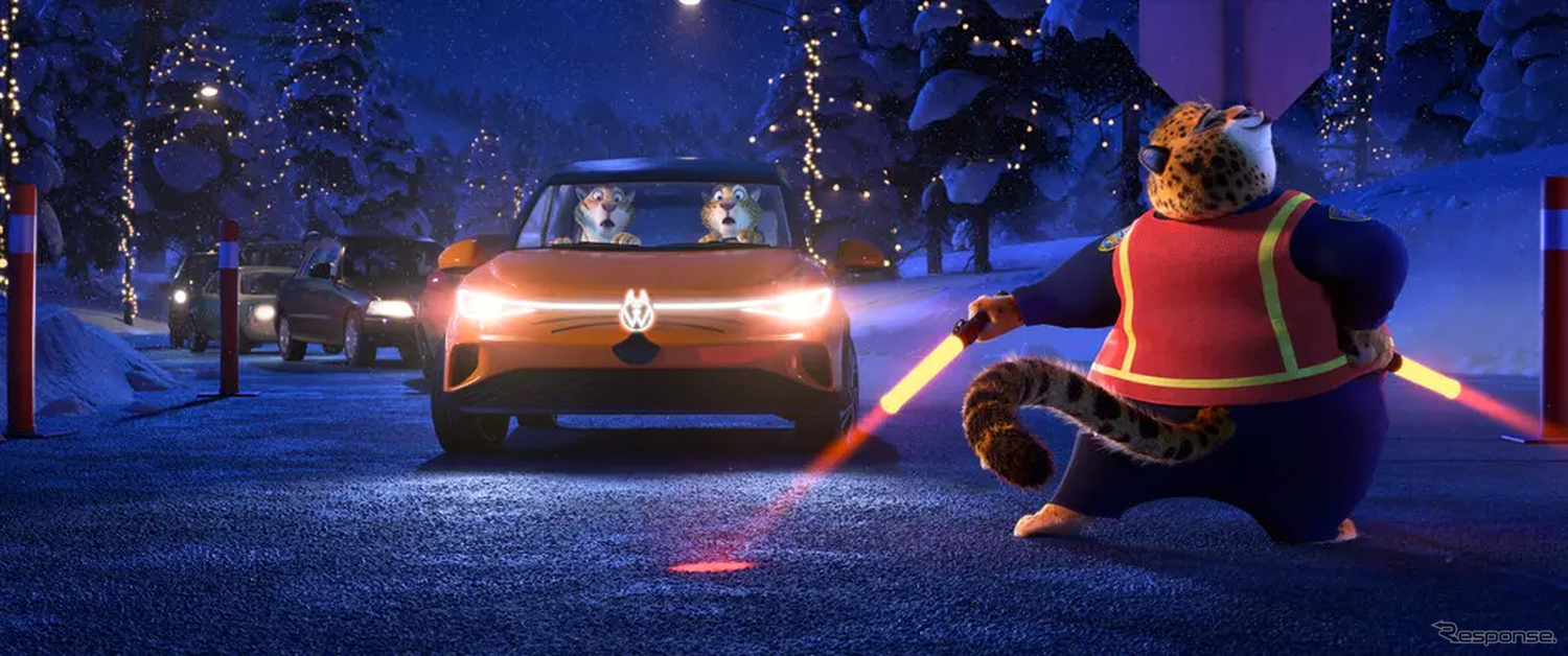 『ズートピア2』では、フォルクスワーゲン車が“ウルフスワーゲン”として劇中に登場