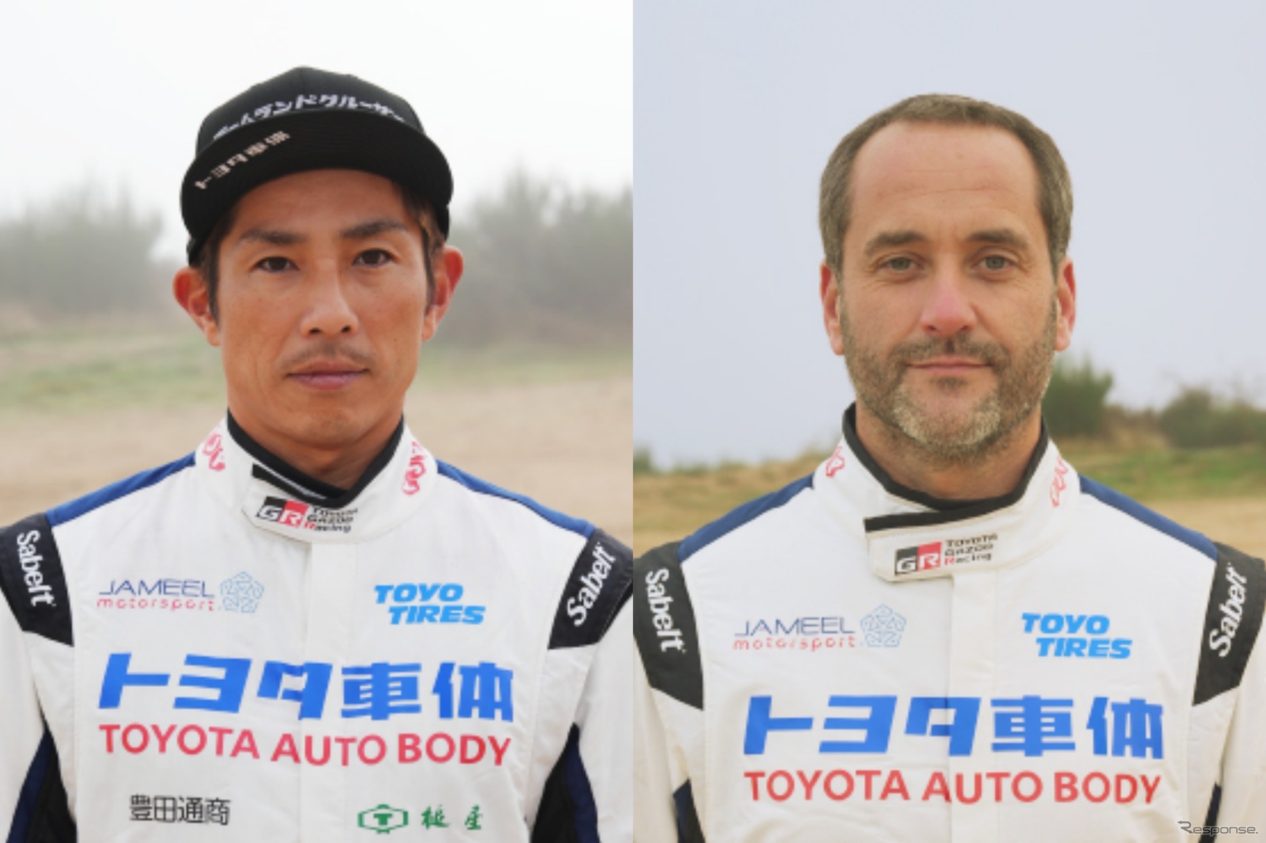 ドライバー 三浦昂氏（左）ロナルド・バソ氏（みぎ）