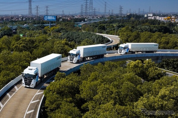 SANYとPony.aiの第四世代自動運転大型トラック