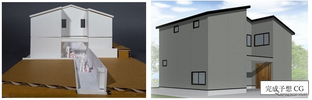 完成模型と予想CG