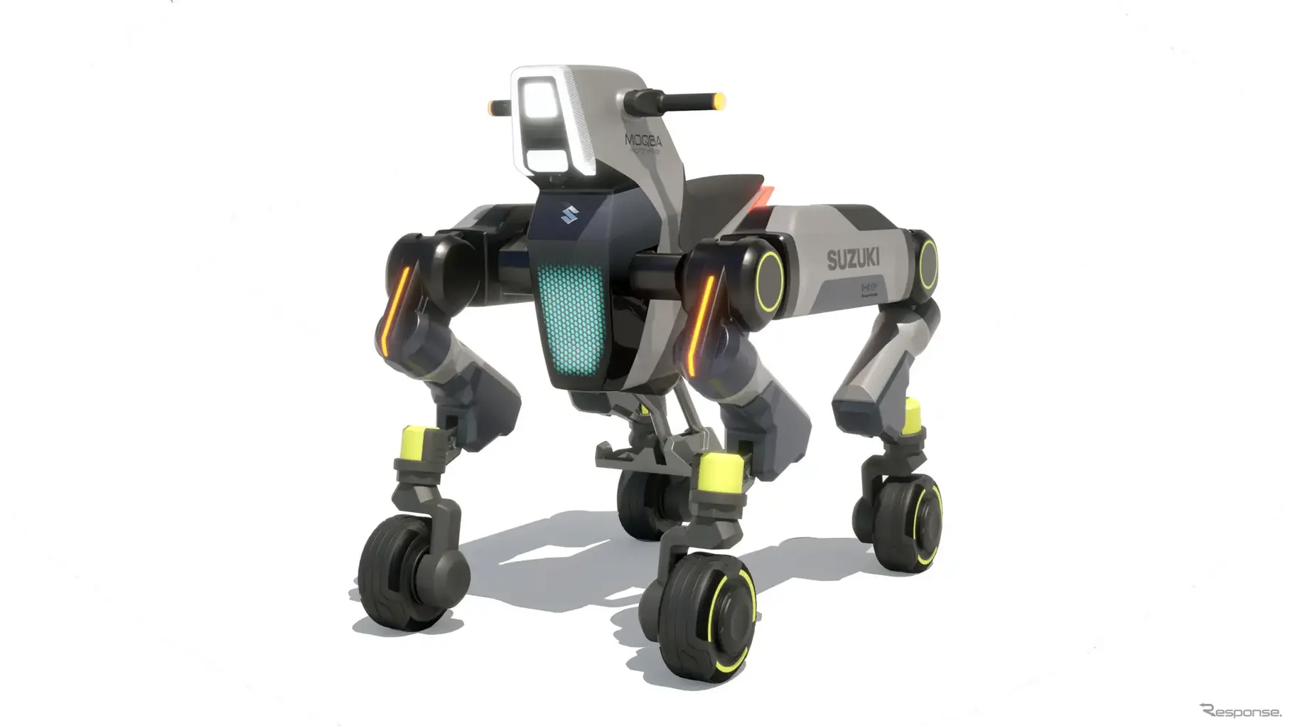 スズキの階段も登れる次世代四脚モビリティ「MOQBA2」