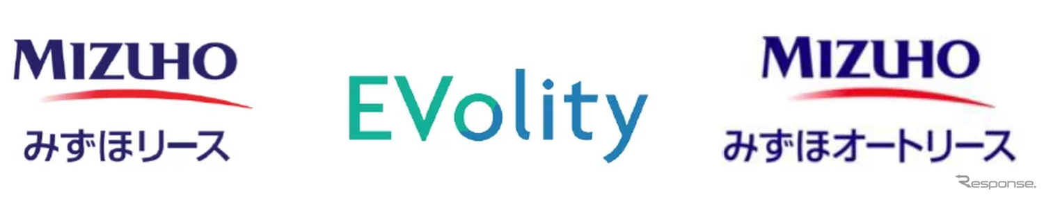 みずほリース、EVolity、みずほオートリースのロゴ
