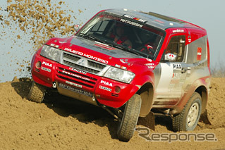 【ダカールラリー2003】三菱チーム、盤石のシェイクダウン