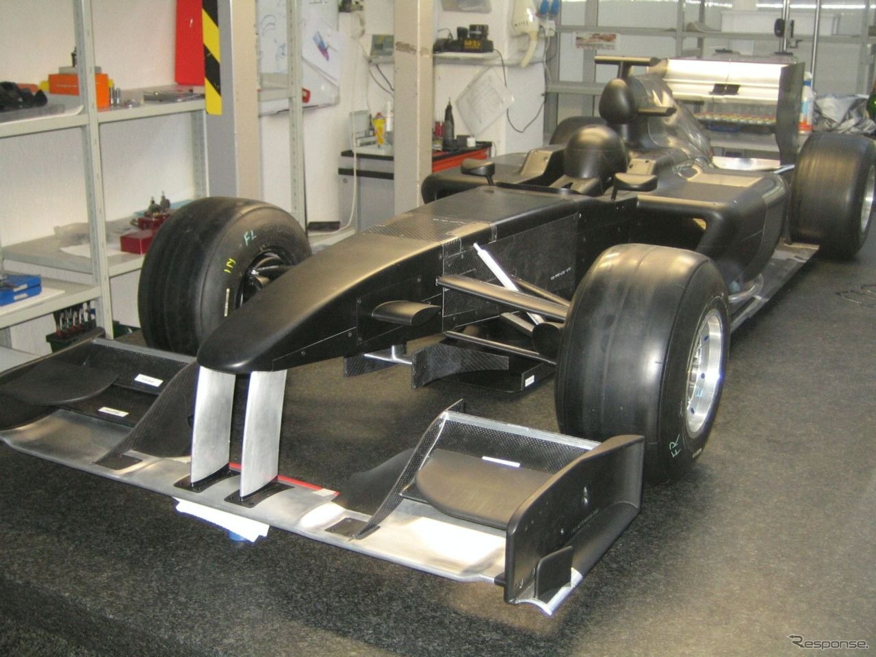 ロータス F1の2010年風洞実験用マシン