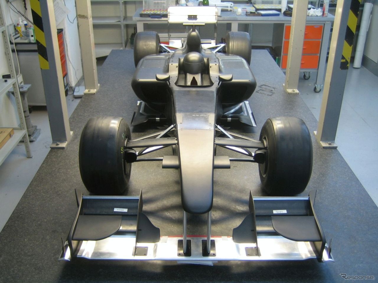 ロータス F1の2010年風洞実験用マシン